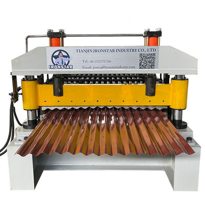 Customized 0.3-0.8mm 850mm Corrugated Metal Roof Panel Roll Forming Machine Roof Sheet Making Machine for Chile