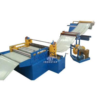 11 Strips 0.3-0.8mm sheet Metal Slitting Machine Recoil Machine For Roll Forming Line