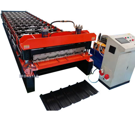13 Rows 1040mm Trapezoidal Roof Roll Forming Machine PPGI Raw Material