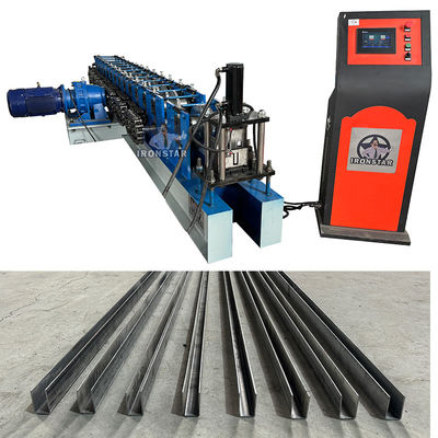 30*50mm and 30*70mm 2 sizes in 1 U guide rail roll forming machine for Nicaragua shutter door track machine