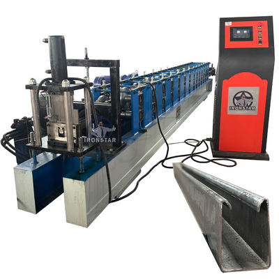 Shutter door siding guide rail roll forming machine for America C guide rail roll forming machine machine