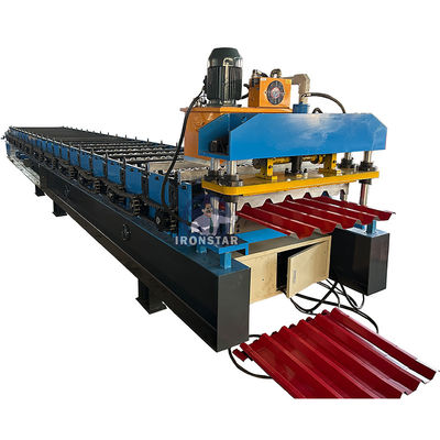 980 Trapezoidal roofing sheet roll forming machine for Brazil metal roof roll forming machine