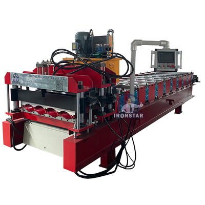 828 glazed tile roll forming machine for Bolivia Water ripple roll forming machine Step tile roll forming machine