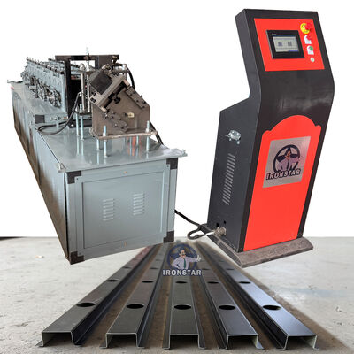 “IRONSTAR Factory USA Popular Automatic Punching Omega U Profile 2 In 1 Roll Forming Machine Custom Galvanized Steel Cold Roll Former CE Certified ”