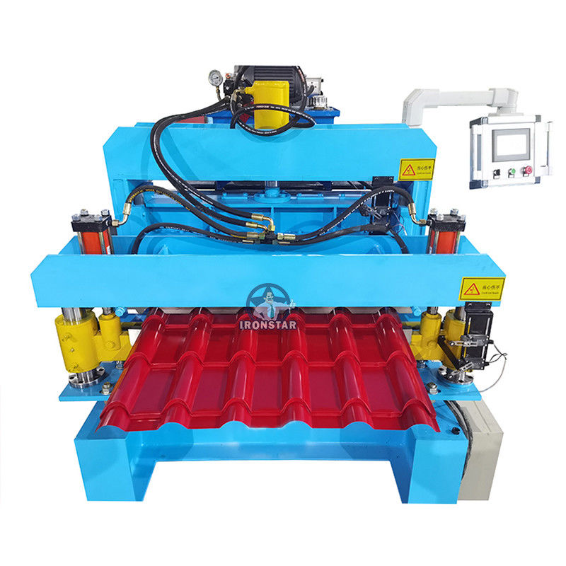 Customized 0.3-0.8mm Steel Tile Forming Machine Bamboo Tiles Making Machine