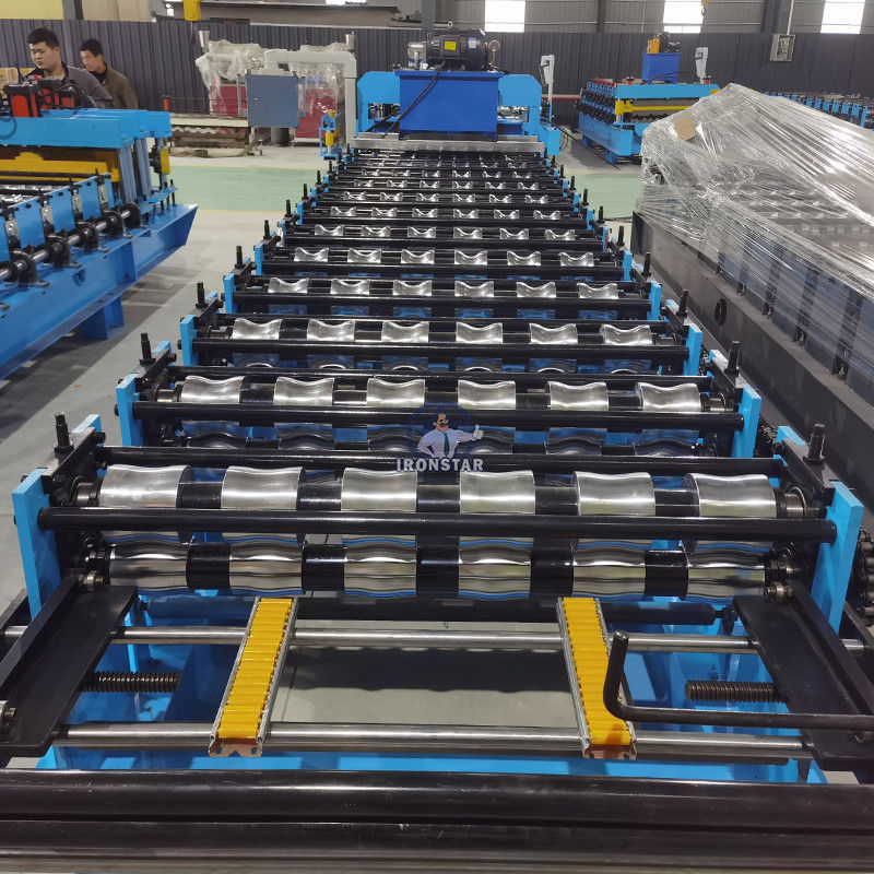 Customized 0.3-0.8mm Steel Tile Forming Machine Bamboo Tiles Making Machine