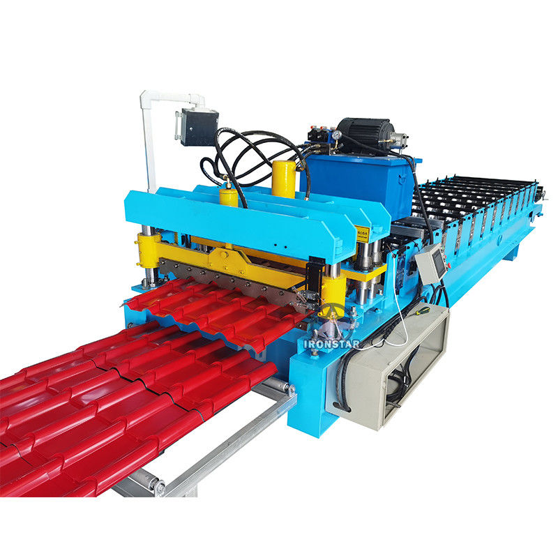 Customized 0.3-0.8mm Steel Tile Forming Machine Bamboo Tiles Making Machine