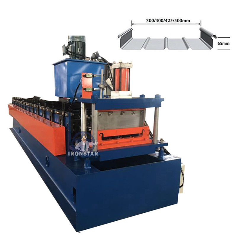 Thickness 0.3-0.6mm Standing Seam Roofing Machine Standing Seam Roll Former 4KW