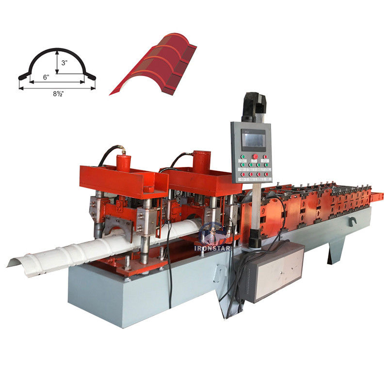 312mm Width Metal Roll Forming Machines Roof Ridge Cap Roll Forming Machine