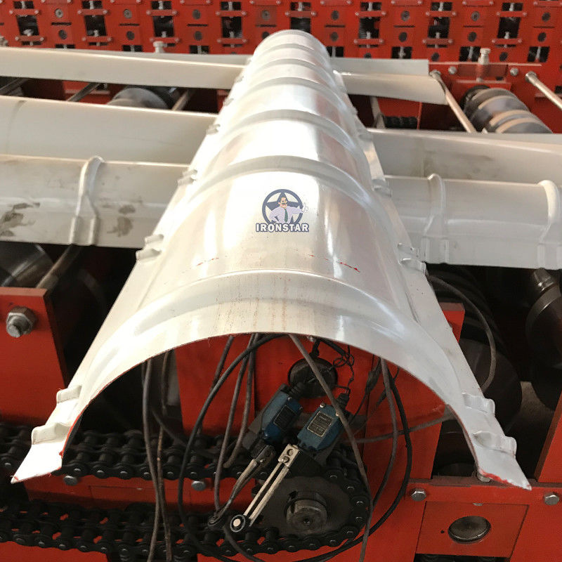 312mm Width Metal Roll Forming Machines Roof Ridge Cap Roll Forming Machine
