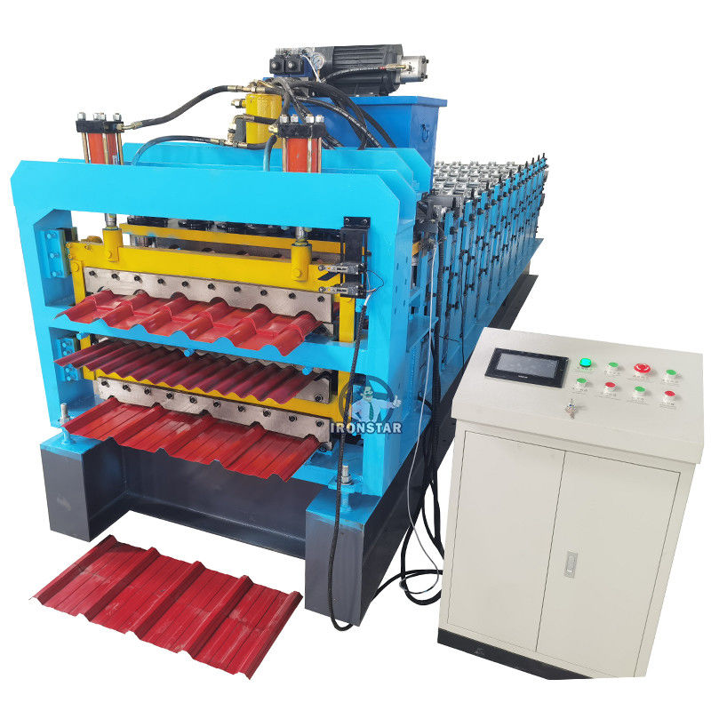 0.3-0.8mm Metal Sheet PPGI Three Layer Roll Forming Machine High Strength