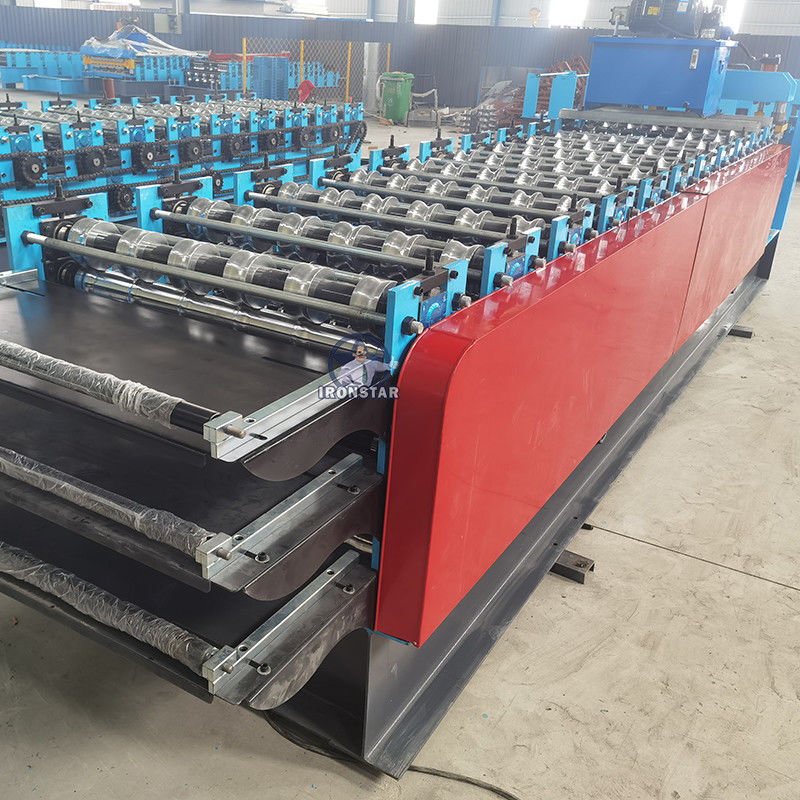 0.3-0.8mm Metal Sheet PPGI Three Layer Roll Forming Machine High Strength