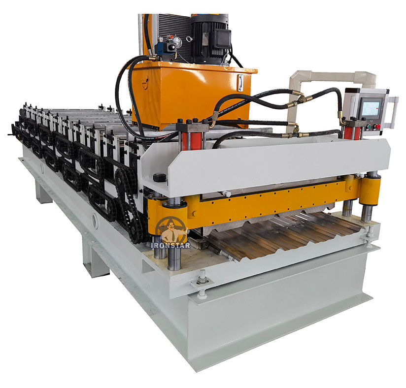 5 Rib Trapezoidal Sheet Double Deck Roll Forming Machine Automatic
