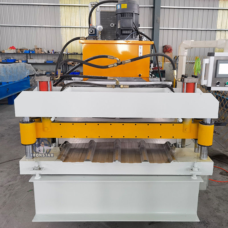 5 Rib Trapezoidal Sheet Double Deck Roll Forming Machine Automatic