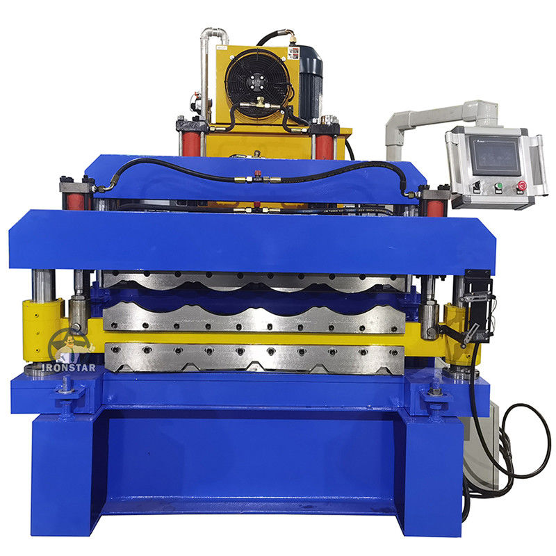 840mm Trapezoidal 828mm Glazed Tile Double Layer Roll Forming Machine 380V/50HZ