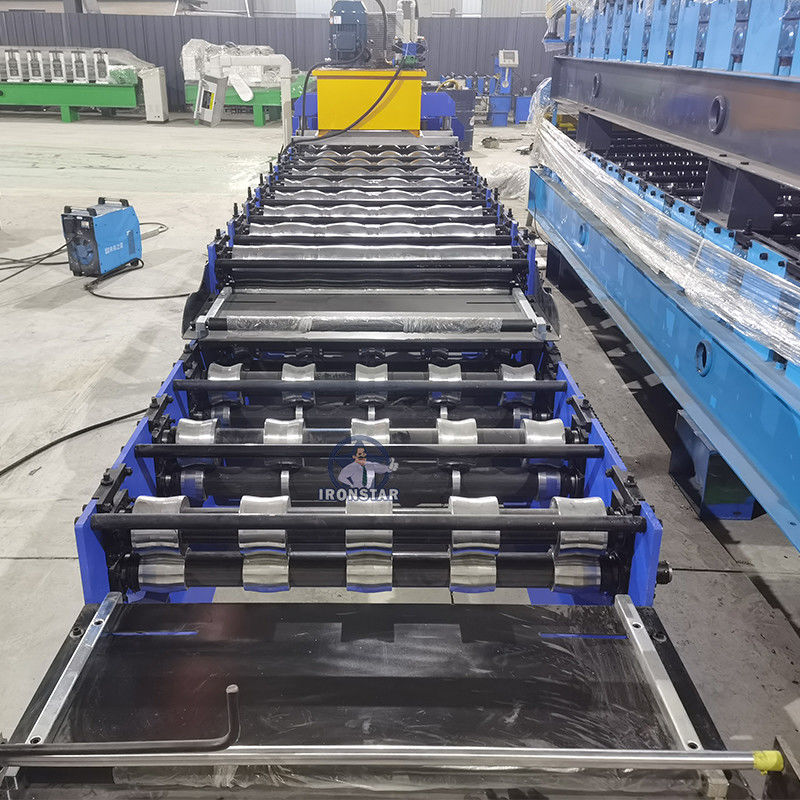 836mm Corrugated 828mm Glazed Tile Double Roll Forming Machine PLC control