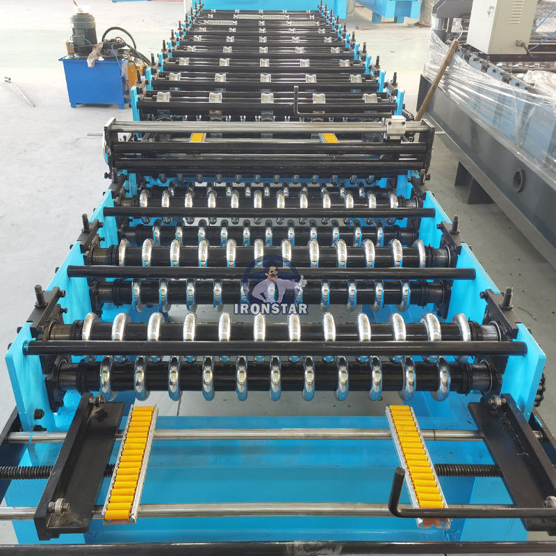 836mm Corrugated And Rib Double Layer Roll Forming Machine 5.5KW For Roof Sheet