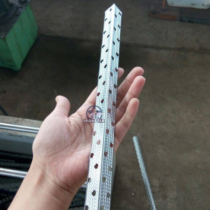 0.3mm-0.8mm Metal Sheet Perforated Angle Bead  Machine PLC Control