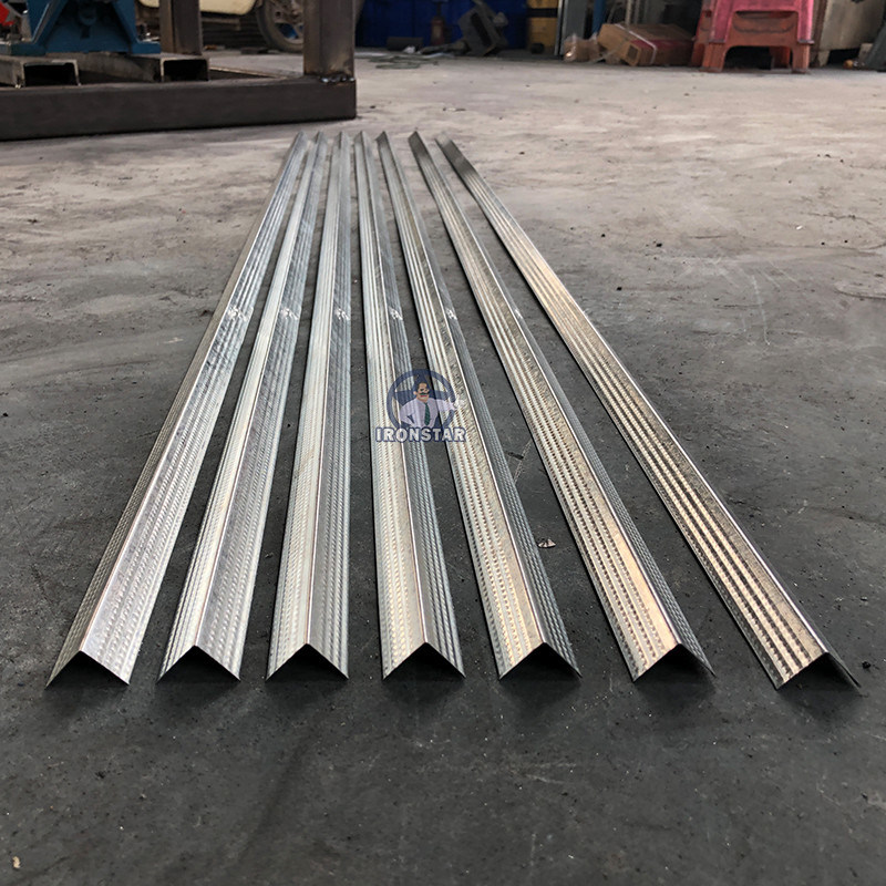 “380V 50Hz Perforated V Shape Corner Bead Roll Forming Machine Ukraine Galvanized Steel Angle Bead Forming Equipment”