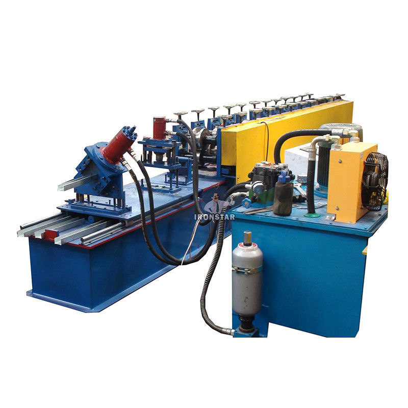 Punching Round Holes C Channel Roll Forming Machine Stud Roll Former 10-20m/min