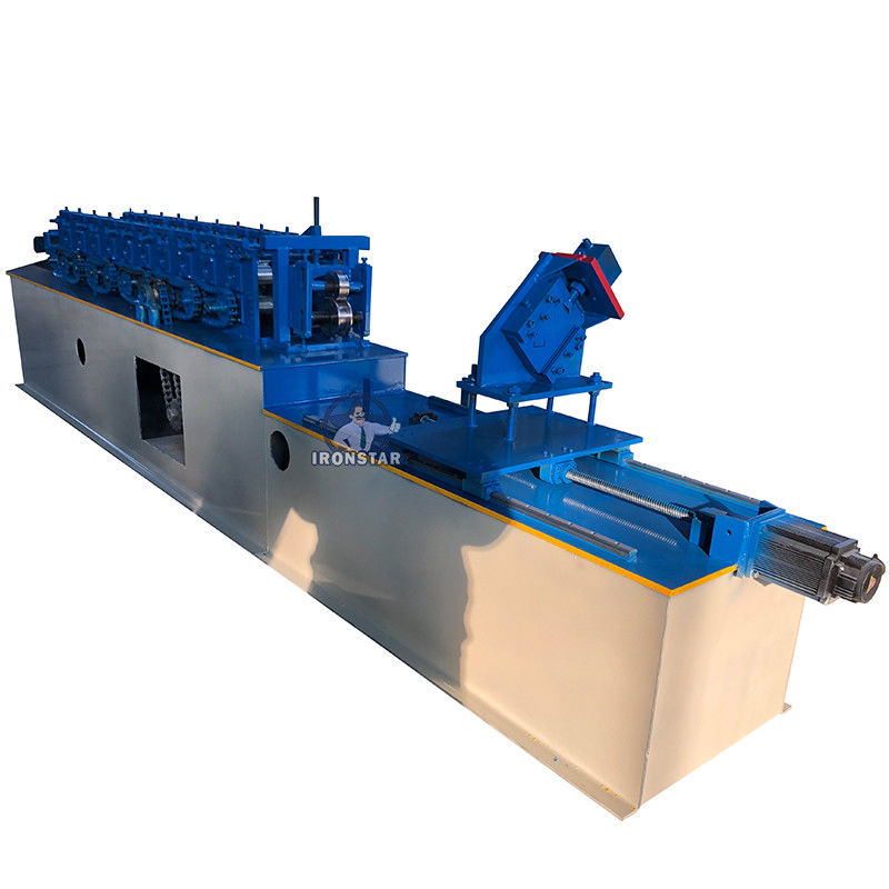 Customizable 0.3mm-0.8mm Ceiling U Channel Roll Forming Machine PLC Control