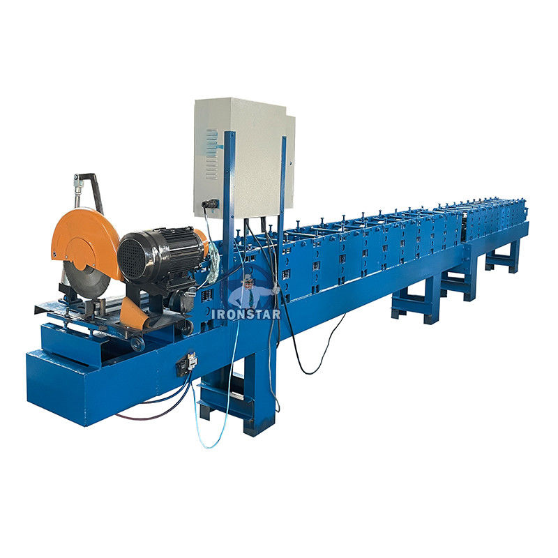 Steel Joint Square Tube Metal Roll Forming Machines Automatic Sawing