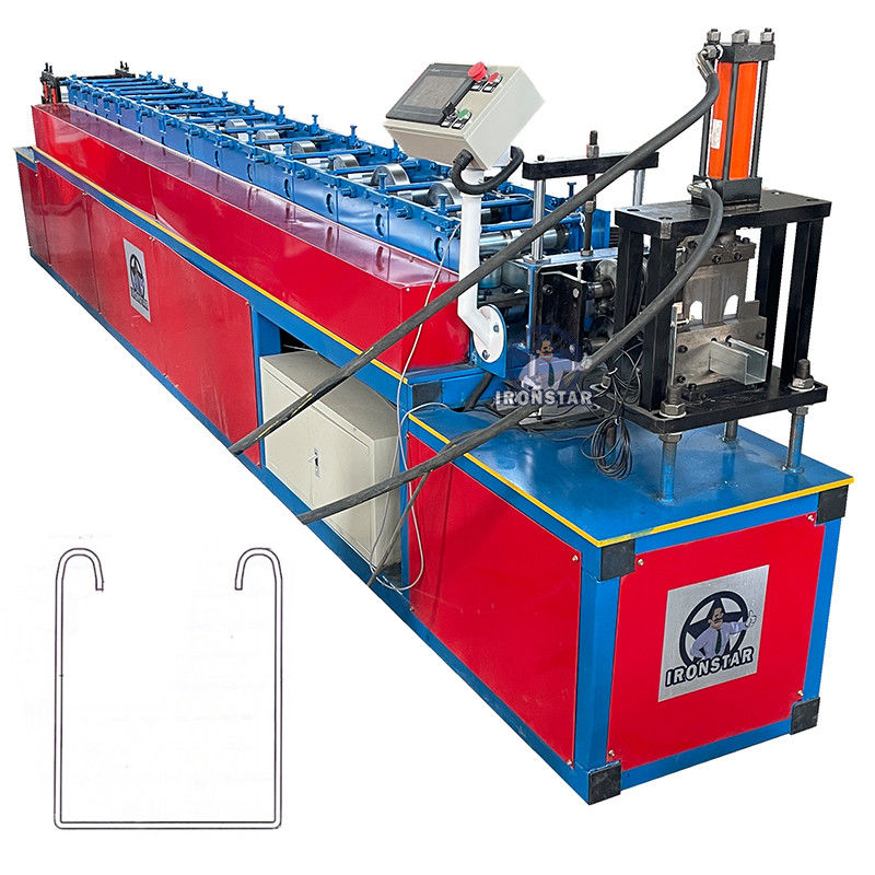 1.5mm Roller Shutter Machine C Guide Rail Roll Forming Machine In Garage Store