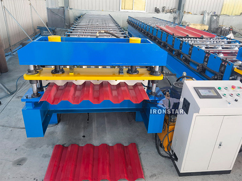 PPGI Roof And Wall Panel Roll Forming Machine 5.5KW 3 Years Warranty