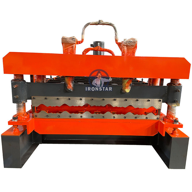0.3-0.8mm Color Steel Sheet Glazed Roof Tile Roll Forming Machine 1000mm