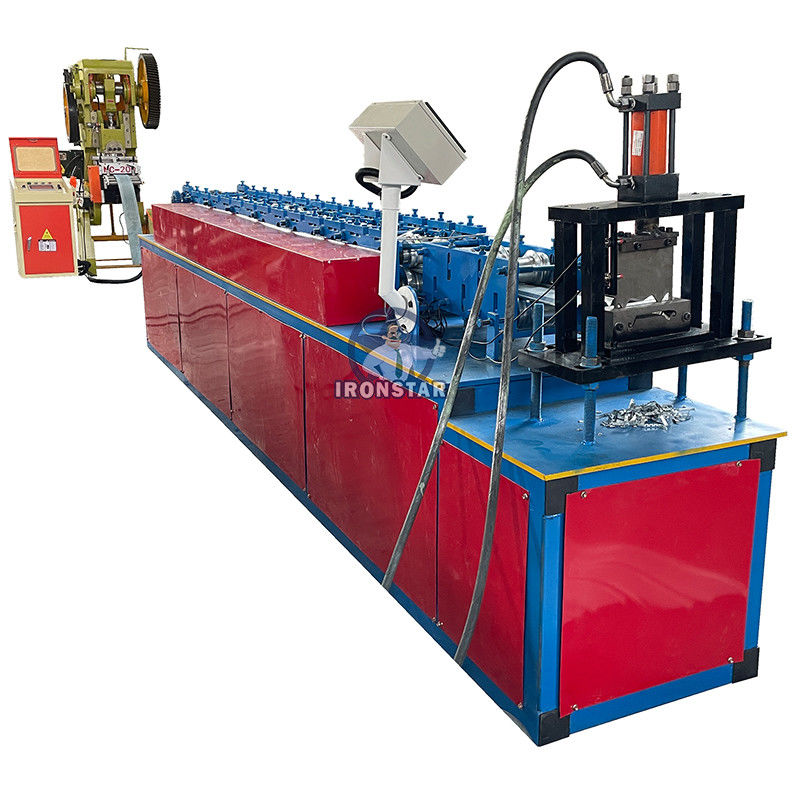 105mm Punching Hole Shutter Door Roll Forming Machine 8-20m/min Working speed
