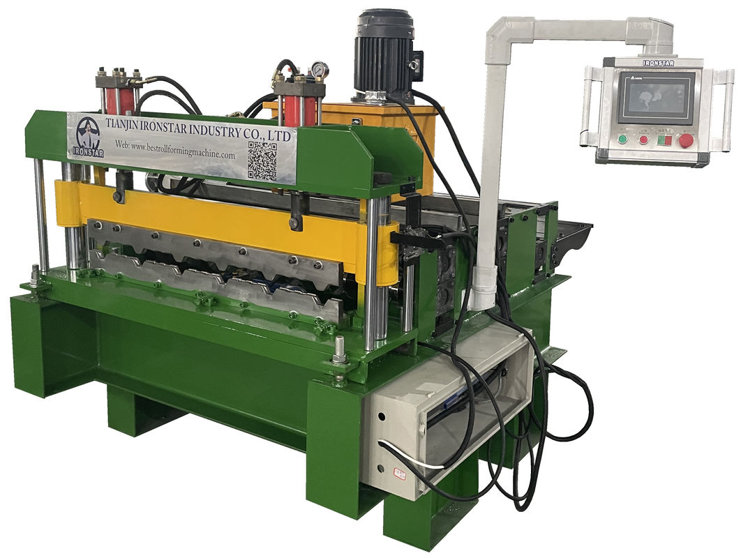 Curve Metal Roll Forming Machines PPGI Roofing Sheet Crimping Machine