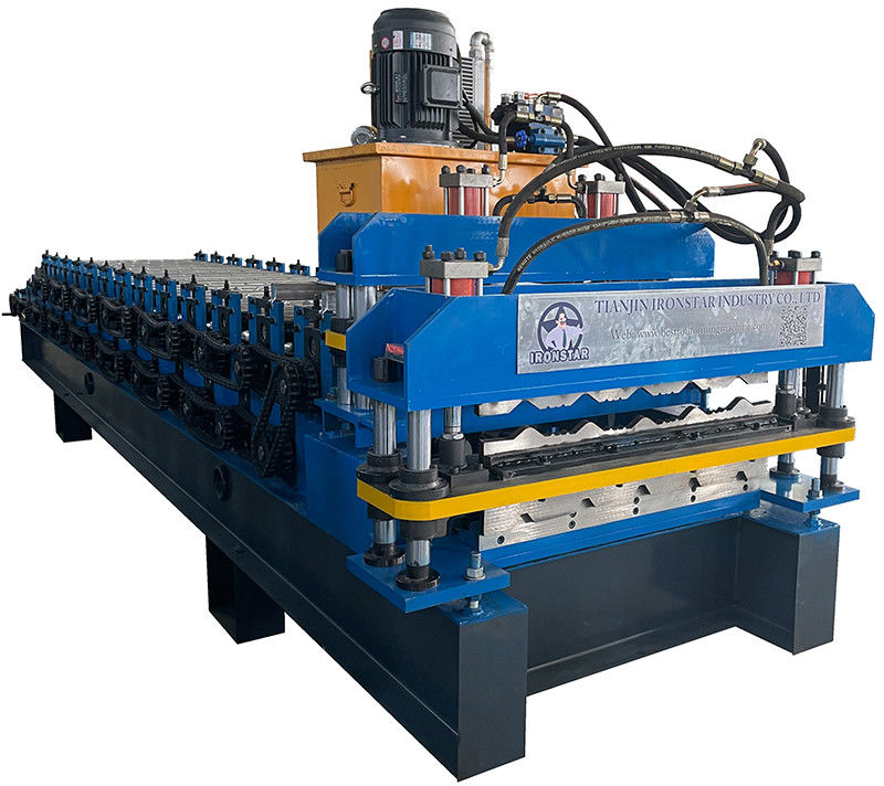 840mm And 1000mm Glazed Tile Double Layer Forming Machine 5.5KW