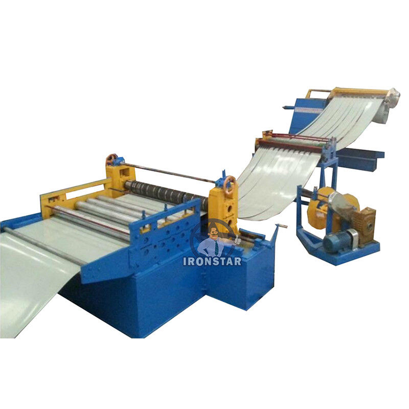 11 Strips 0.3-0.8mm sheet Metal Slitting Machine Recoil Machine For Roll Forming Line