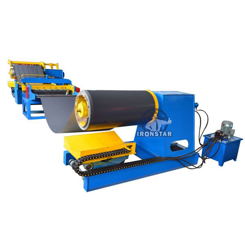 11 Strips 0.3-0.8mm sheet Metal Slitting Machine Recoil Machine For Roll Forming Line