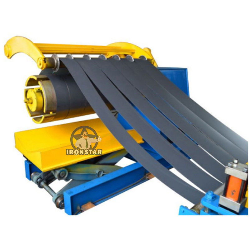 11 Strips 0.3-0.8mm sheet Metal Slitting Machine Recoil Machine For Roll Forming Line