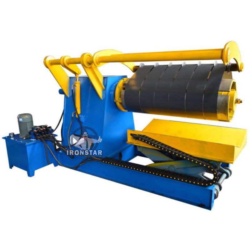 11 Strips 0.3-0.8mm sheet Metal Slitting Machine Recoil Machine For Roll Forming Line