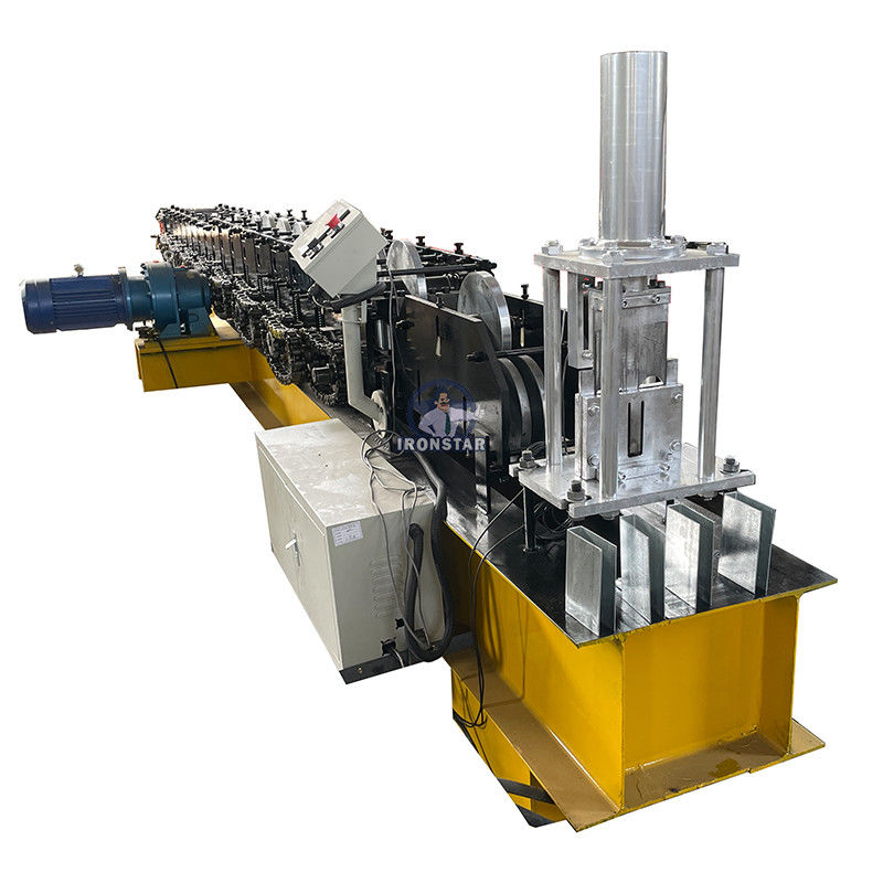 Customized 1.3-2mm Metal 30-100mm U Guide Rail Roll Forming Machine for Garage Store & Factory in Saudi Arabia