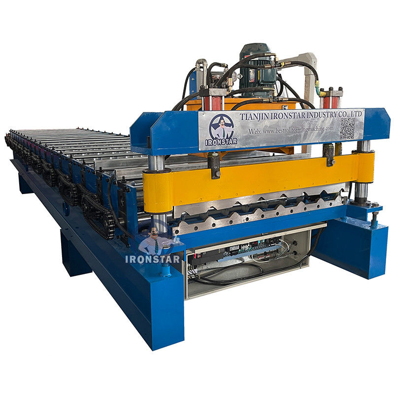 Hydraulic Cutting R101 Metal Roof Roll Forming Machine 16 Rows High Efficiency