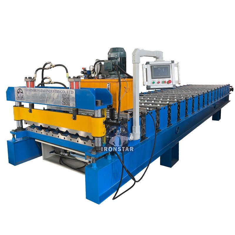 Hydraulic Cutting R101 Metal Roof Roll Forming Machine 16 Rows High Efficiency