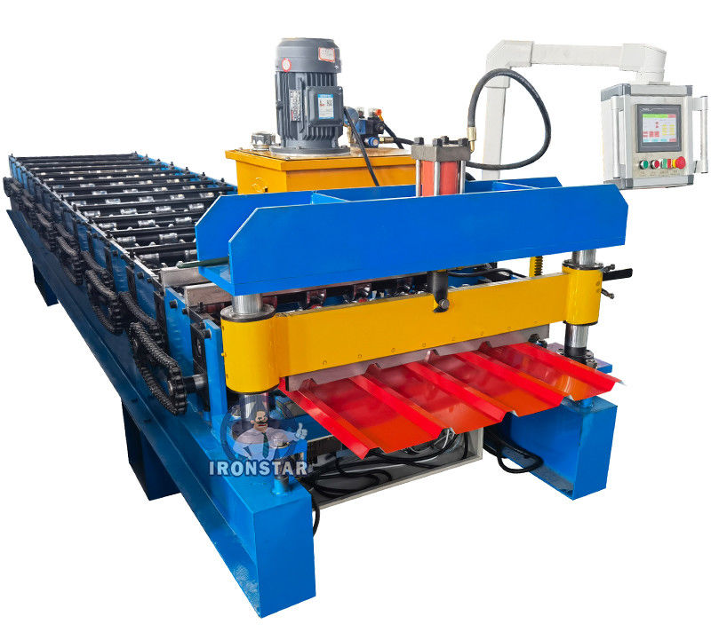 4KW Steel Roofing Roll Forming Machines 0.3-0.8mm Ibr Manufacturing Machine