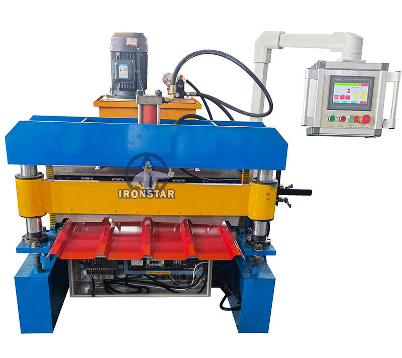 4KW Steel Roofing Roll Forming Machines 0.3-0.8mm Ibr Manufacturing Machine