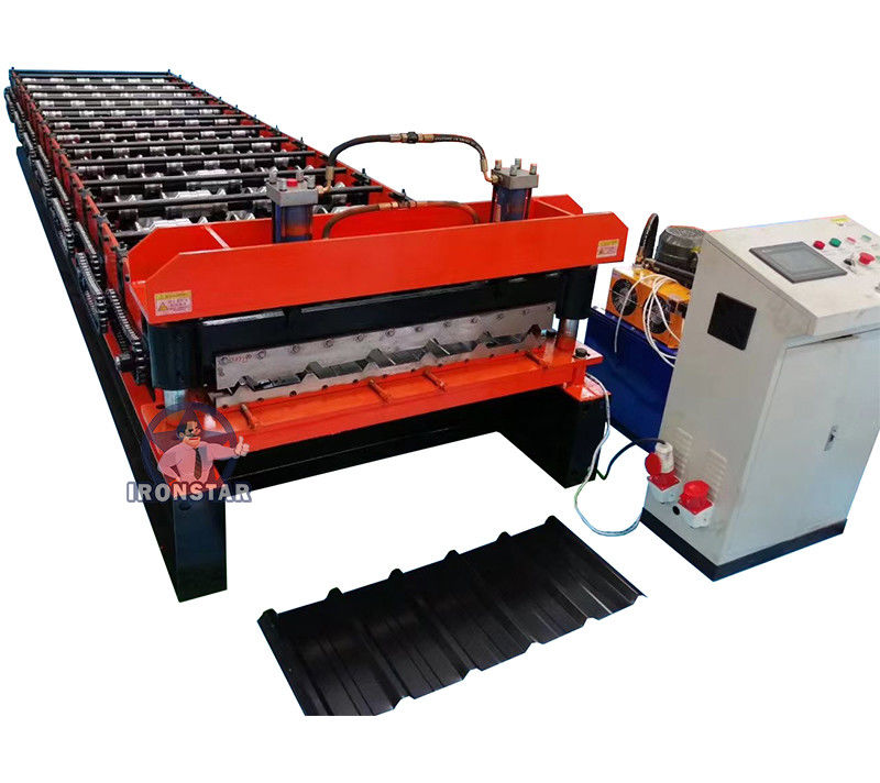 13 Rows 1040mm Trapezoidal Roof Roll Forming Machine PPGI Raw Material