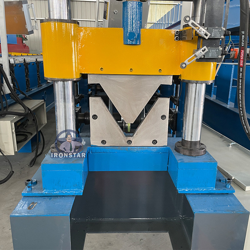 “ronstar Touch Screen PLC Automatic Valley Tray Ridge Cap Roll Forming Machine Metal Roof Capping Profile Making Equipment”
