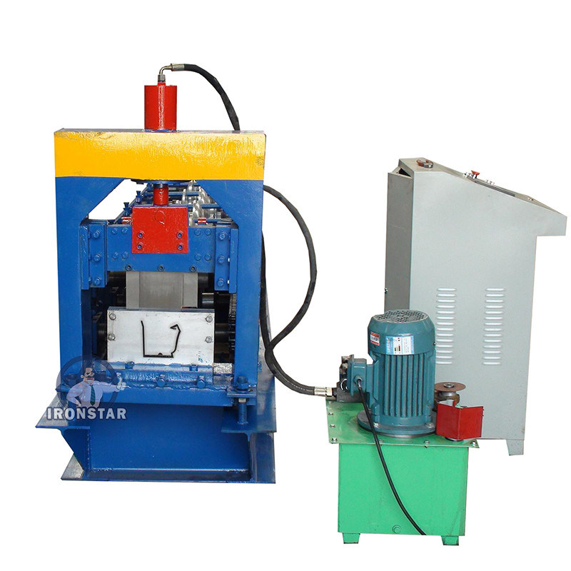 “Ironstar Aluminium Galvanized Steel Sheet K Gutter Roll Forming Machine K Style Gutter Making Machine”