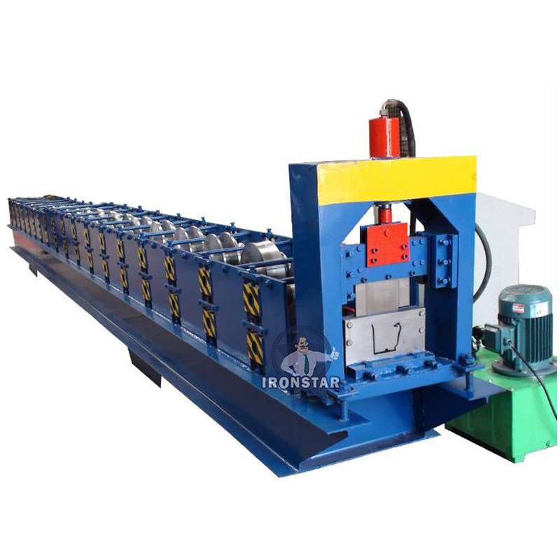 “Ironstar Automatic K Style Gutter Roll Forming Machine for Aluminium and Galvanized Steel Sheet”