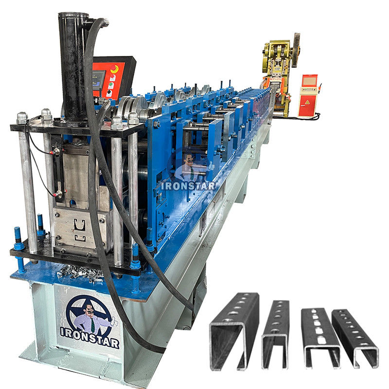 1-3mm Galvanized Solar Panel Mounting Rails Bracket Roll Forming Machine Line