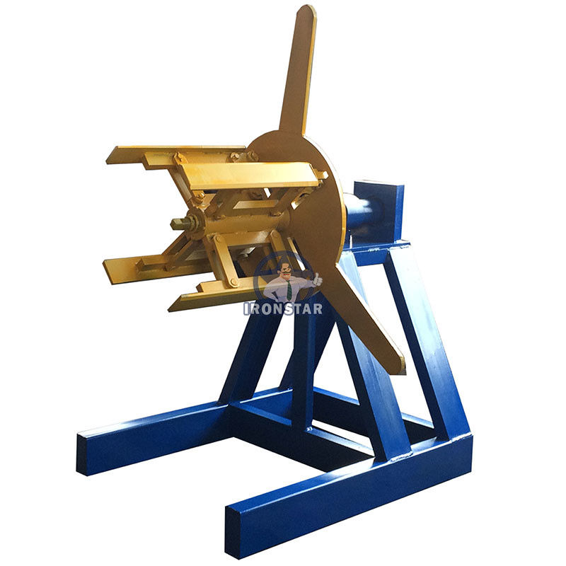 300-500mm Coil width Manual Decoiler Machine 3 Ton Energy Efficiency