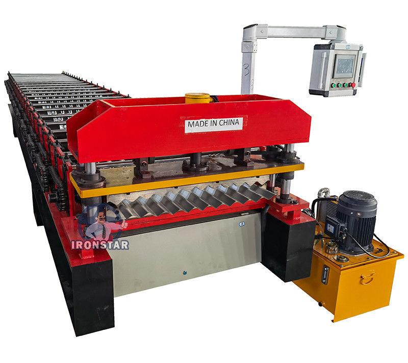 Customized 0.3-0.8mm G550 Galvanized Color Steel Metal Roof Panel 762mm Thin Corrugated Roll Forming Machine For Africa