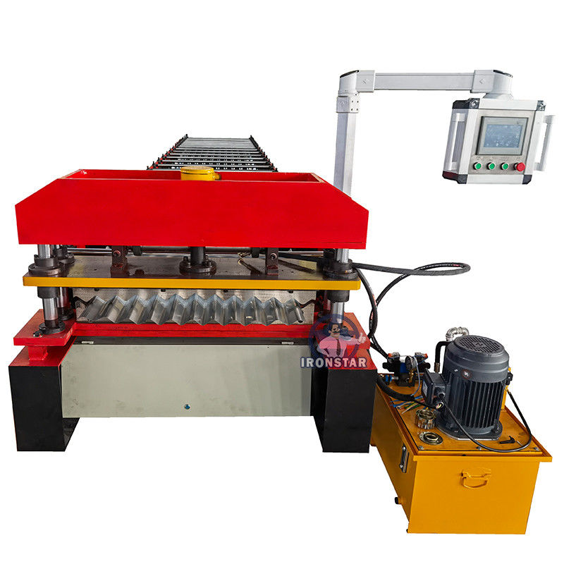 Customized 0.3-0.8mm G550 Galvanized Color Steel Metal Roof Panel 762mm Thin Corrugated Roll Forming Machine For Africa