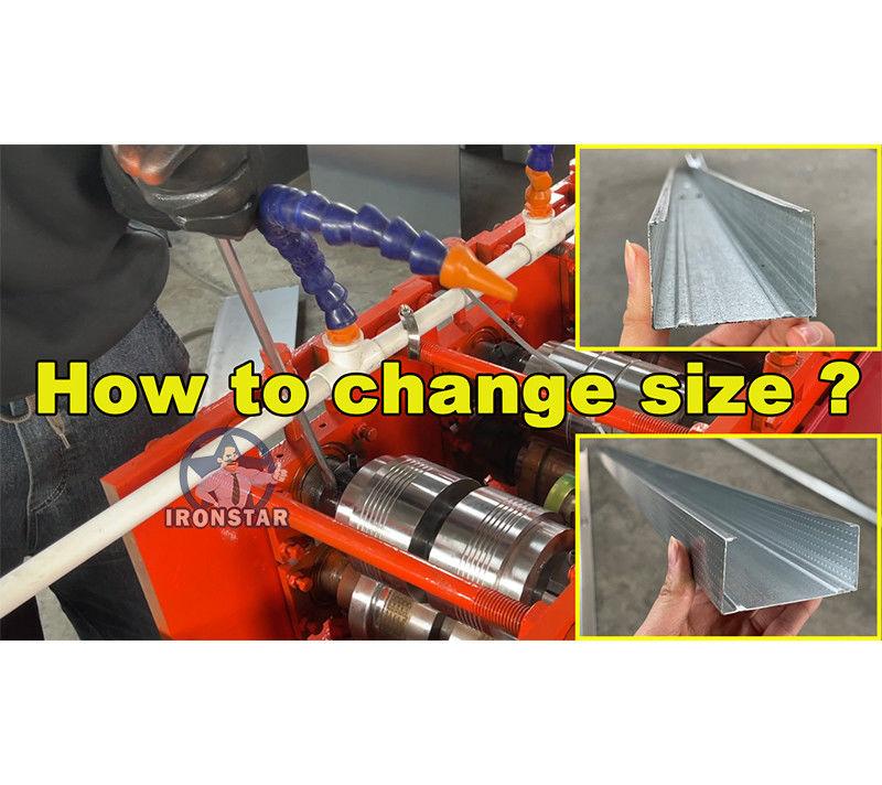 2 In 1 Stud And Track Machine C Channel Roll Forming Machine 10-20m/min